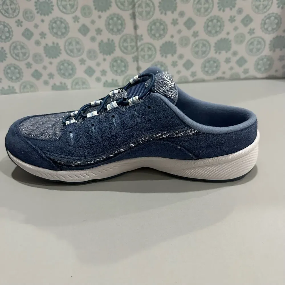 Easy spirit Seromy blue slip on mules permanent lace up size 8 - Picture 11 of 15